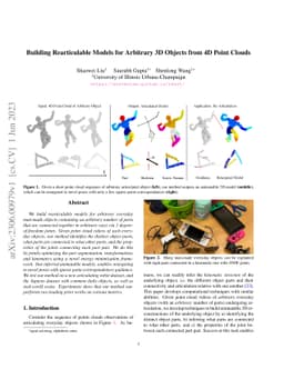 Building Rearticulable Models for Arbitrary 3D Objects from 4D Point
  Clouds