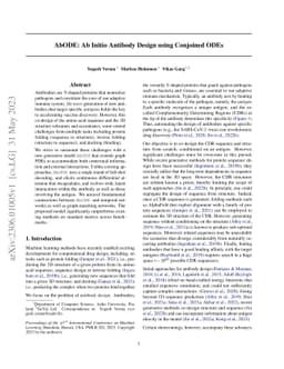 AbODE: Ab Initio Antibody Design using Conjoined ODEs
