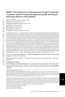 DSHGT: Dual-Supervisors Heterogeneous Graph Transformer -- A pioneer
  study of using heterogeneous graph learning for detecting software
  vulnerabilities