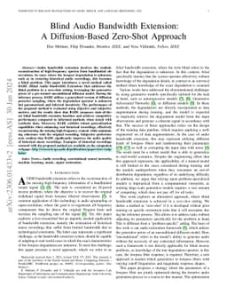 Blind Audio Bandwidth Extension: A Diffusion-Based Zero-Shot Approach