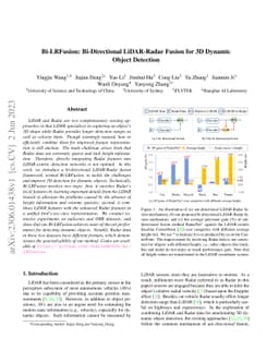 Bi-LRFusion: Bi-Directional LiDAR-Radar Fusion for 3D Dynamic Object
  Detection