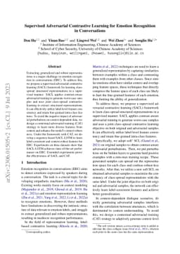 Supervised Adversarial Contrastive Learning for Emotion Recognition in
  Conversations