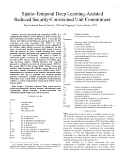 Spatio-Temporal Deep Learning-Assisted Reduced Security-Constrained Unit
  Commitment