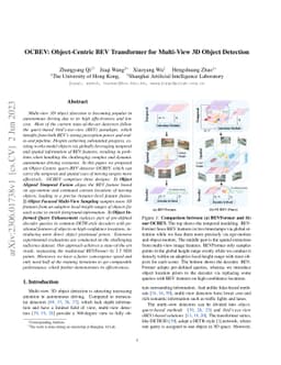 OCBEV: Object-Centric BEV Transformer for Multi-View 3D Object Detection