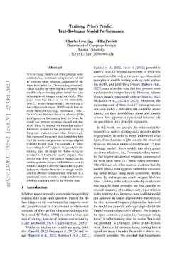 Training Priors Predict Text-To-Image Model Performance