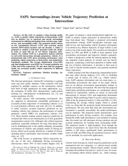 SAPI: Surroundings-Aware Vehicle Trajectory Prediction at Intersections