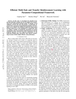 Efficient Multi-Task and Transfer Reinforcement Learning with
  Parameter-Compositional Framework