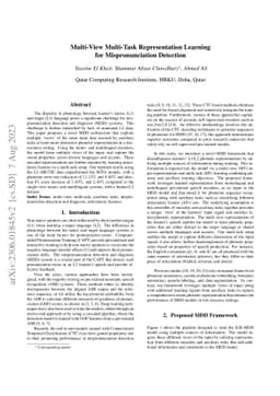 Multi-View Multi-Task Representation Learning for Mispronunciation
  Detection
