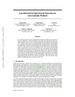 Can Directed Graph Neural Networks be Adversarially Robust?