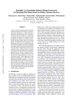 Painsight: An Extendable Opinion Mining Framework for Detecting Pain
  Points Based on Online Customer Reviews