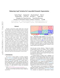 Balancing Logit Variation for Long-tailed Semantic Segmentation