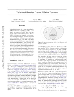 Variational Gaussian Process Diffusion Processes
