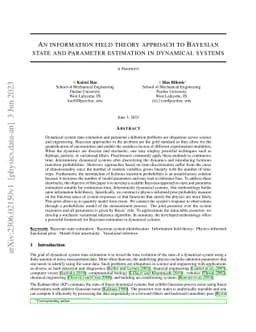 An information field theory approach to Bayesian state and parameter
  estimation in dynamical systems