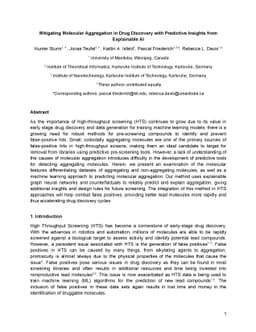 Mitigating Molecular Aggregation in Drug Discovery with Predictive
  Insights from Explainable AI