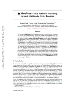 MoviePuzzle: Visual Narrative Reasoning through Multimodal Order
  Learning