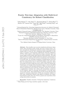 Fourier Test-time Adaptation with Multi-level Consistency for Robust
  Classification