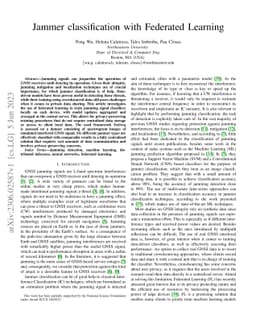 Jammer classification with Federated Learning