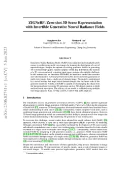 ZIGNeRF: Zero-shot 3D Scene Representation with Invertible Generative
  Neural Radiance Fields