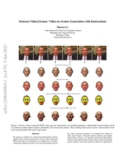 Instruct-Video2Avatar: Video-to-Avatar Generation with Instructions