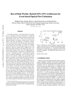 Best of Both Worlds: Hybrid SNN-ANN Architecture for Event-based Optical
  Flow Estimation