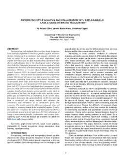 Automating Style Analysis and Visualization With Explainable AI -- Case
  Studies on Brand Recognition