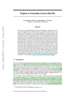 Explore to Generalize in Zero-Shot RL