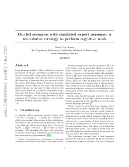 Guided scenarios with simulated expert personae: a remarkable strategy
  to perform cognitive work