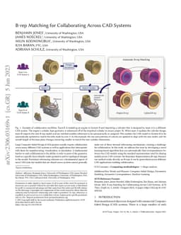 B-rep Matching for Collaborating Across CAD Systems