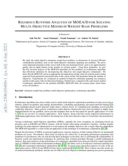 Rigorous Runtime Analysis of MOEA/D for Solving Multi-Objective Minimum
  Weight Base Problems