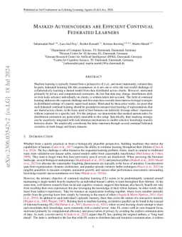 Masked Autoencoders are Efficient Continual Federated Learners