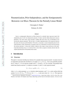 Parametrization, Prior Independence, and the Semiparametric
  Bernstein-von Mises Theorem for the Partially Linear Model