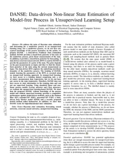 DANSE: Data-driven Non-linear State Estimation of Model-free Process in
  Unsupervised Learning Setup