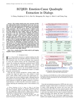 ECQED: Emotion-Cause Quadruple Extraction in Dialogs