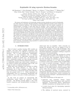 Explainable AI using expressive Boolean formulas