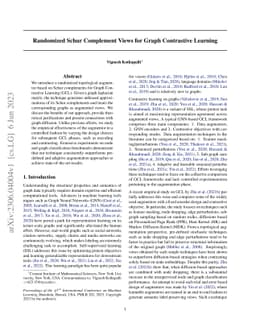 Randomized Schur Complement Views for Graph Contrastive Learning