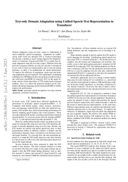 Text-only Domain Adaptation using Unified Speech-Text Representation in
  Transducer