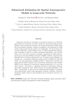 Subnetwork Estimation for Spatial Autoregressive Models in Large-scale
  Networks