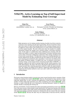 NTKCPL: Active Learning on Top of Self-Supervised Model by Estimating
  True Coverage