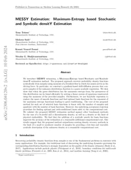 MESSY Estimation: Maximum-Entropy based Stochastic and Symbolic densitY
  Estimation