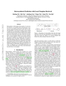 Retrosynthesis Prediction with Local Template Retrieval