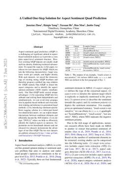 A Unified One-Step Solution for Aspect Sentiment Quad Prediction