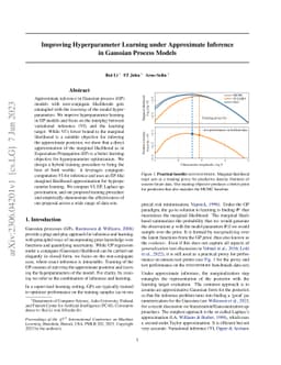 Improving Hyperparameter Learning under Approximate Inference in
  Gaussian Process Models