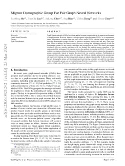 Migrate Demographic Group For Fair GNNs