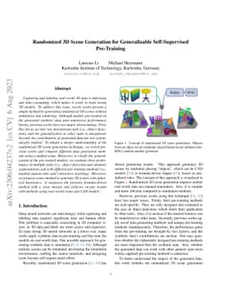 Randomized 3D Scene Generation for Generalizable Self-Supervised
  Pre-Training
