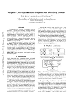 Allophant: Cross-lingual Phoneme Recognition with Articulatory
  Attributes