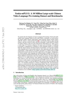 Youku-mPLUG: A 10 Million Large-scale Chinese Video-Language Dataset for
  Pre-training and Benchmarks