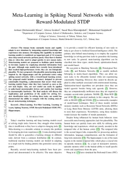 Meta-Learning in Spiking Neural Networks with Reward-Modulated STDP
