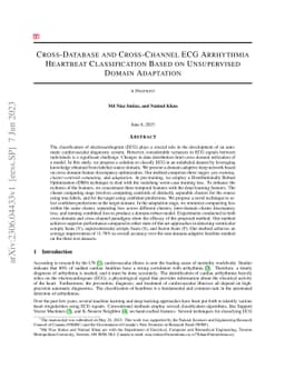 Cross-Database and Cross-Channel ECG Arrhythmia Heartbeat Classification
  Based on Unsupervised Domain Adaptation