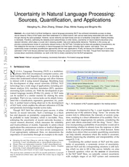 Uncertainty in Natural Language Processing: Sources, Quantification, and
  Applications