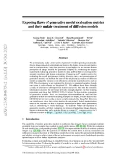 Exposing flaws of generative model evaluation metrics and their unfair
  treatment of diffusion models